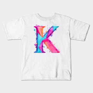 letter K cartoon art v3 Kids T-Shirt